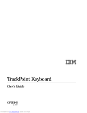 IBM TrackPoint User Manual