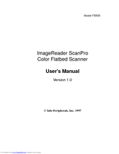 Info Peripherals ImageReader ScanPro User Manual