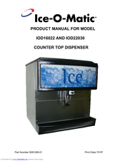 Ice-O-Matic Counter Top Dispenser IOD22030 Product Manual