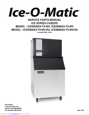 Ice-O-Matic ICE0500A3-T3-W3-R4 Service & Parts Manual