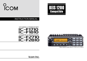 Icom IC-F1710 Instruction Manual