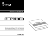 Icom COMMUNICATION RECEIVER IC PCR100 Instruction Manual