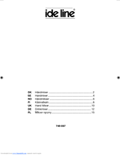 Ide Line 746-087 User Manual