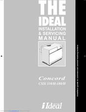 IDEAL Concord H-180/H Installation & Service Manual