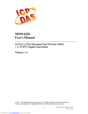 ICP DAS USA MSM Series MSM-6226 User Manual