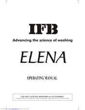 Ifb ELENA Operating Manual