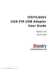 IFoundry Systems IFSYS-8003 User Manual