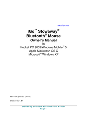 Igo STOWAWAY Owner's Manual