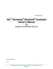 Mobility Electronics Stowaway Stowaway Bluetooth Keyboard Owner's Manual
