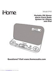 iHome IP49 User Manual