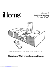 iHome iH7 User Manual