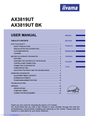 Iiyama AX3819UT BK User Manual