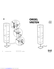 IKEA ORGEL VRETEN Assembly Instructions