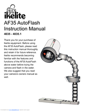 Ikelite AF35 AutoFlash Instruction Manual