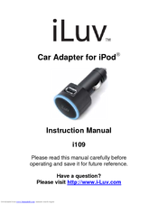 Iluv i109 Instruction Manual