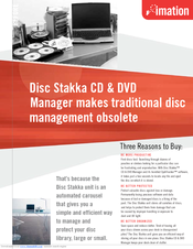 Imation CD & DVD Player Specification Sheet