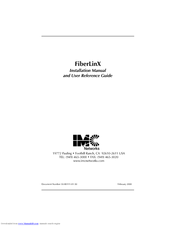 IMC Networks FiberLinX 1300 Installation And Reference Manual
