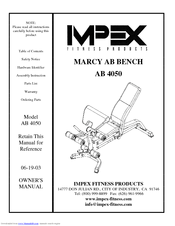 Impex MARCY AB4050 Owner's Manual