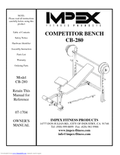 Impex COMPETITOR CB-280 Owner's Manual