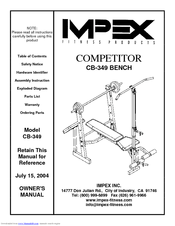 Impex COMPETITOR CB-349 Owner's Manual