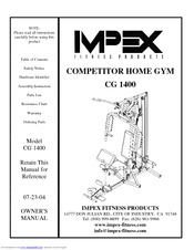 Impex COMPETITOR CG 1400 Owner's Manual