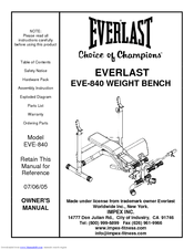 Everlast EVE-840 Owner's Manual