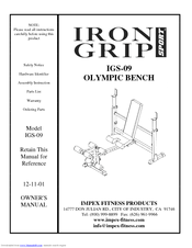 Impex Iron Grip Sport IGS-09 Owner's Manual