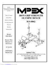 Impex Iron Grip Strength IGS-8862 Owner's Manual