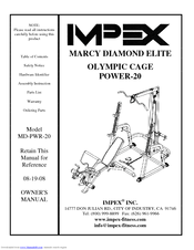Impex Marcy Diamond Elite MD-PWR-20 Owner's Manual