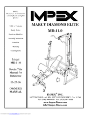 Impex MARCY MD-11.0 Owner's Manual