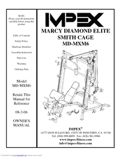 Impex Marcy Diamond Elite MD-MXM6 Owner's Manual