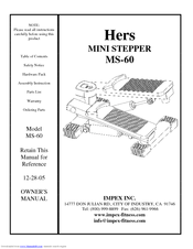 Impex Hers MS-60 Owner's Manual