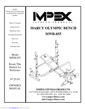 Impex MARCY MWB-855 Owner's Manual