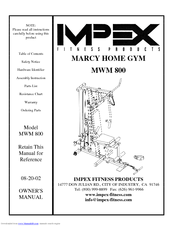 Impex MARCY MWM 800 Owner's Manual