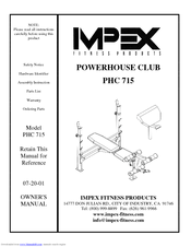 Impex Powerhouse Club PHC 715 Owner's Manual