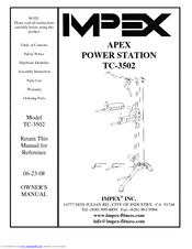 Impex APEX TC-3502 Owner's Manual