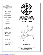 Impex GOLD'S GYM WMGG-368 Owner's Manual