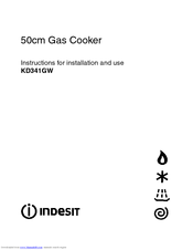 Indesit KD341GW Instructions For Installation And Use Manual