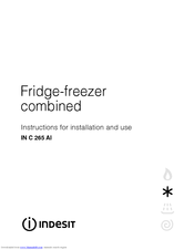 Indesit IN C 265 AI Instructions For Installation And Use Manual
