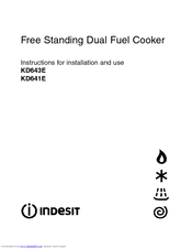 Indesit KD641E Instructions For Installation And Use Manual