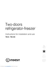 Indesit TA 5 FNF Instructions For Installation And Use Manual