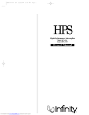 Infinity HPS-1000 Owner's Manual