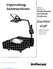 InFocus OverView 410P Operating Instructions Manual
