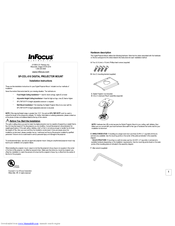 Infocus SP-CEIL-010 Installation Instructions