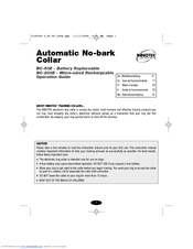 Innotek Automatic No-bark Collar BC-200E Operation Manual