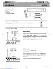 Insignia NS-DXA1 Quick Start Manual