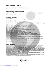Instep M3 Operating Instructions Manual