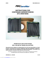Intec FDC/aerofilter STC SR00180SE Instructions Manual