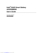 Intel RAID AXXRSBBU6 User Manual