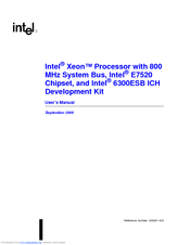 Intel E7520 User Manual